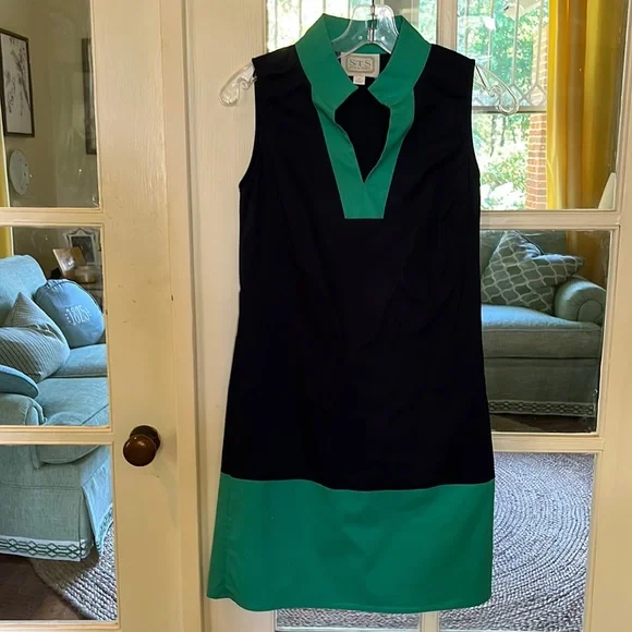 Sail to Sable | Dresses | Sts Sail To Sable Green And Navy Dress Size Xs |  Poshmark
